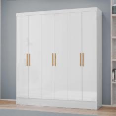 Guarda-roupa Casal 6 Portas 2 Gavetas Gliese Espresso Móveis