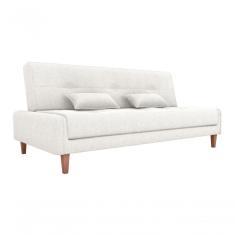 Sofá Cama Blanca 3 Lugares Sala Premium Boucle Bege Matrix