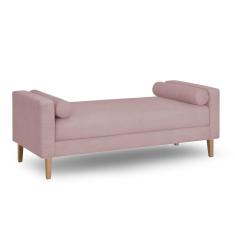 Recamier Berlim 1,20m Suede Rose - Inova Decorações