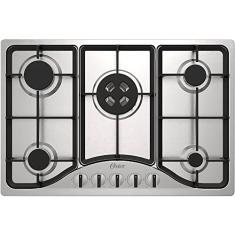 Cooktop Semiprofissional Oster, a Gás, 5 bocas, Inox, Bivolt, OTOP701