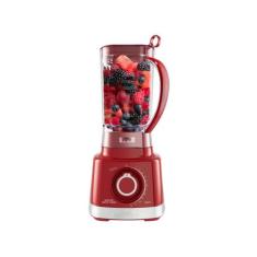 Liquidificador Britânia BLQ1300V Fortis Turbo 1400W 3L, Vermelho, 110V