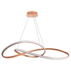 Pendente Moderno Orgon 80cm Led 58w Cobre Pd1423co St1941