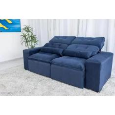 Sofá Retrátil e Reclinável 1,5m C/ 02 Módulos em Tecido Suede Montagem