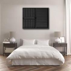 Janela Veneziana de Alumínio 3 Folhas 100x150cm com Grade Linha Modula