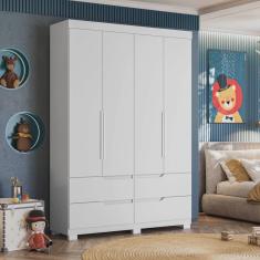 Guarda Roupa Infantil 4 Portas 4 Gavetas Circus