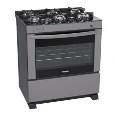 Fogao a Gas 6 Bocas Venax Delplus Vitreo BL Grafite