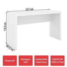 Mesa Escrivaninha Work Branco - Pnr Móveis, Branco