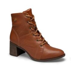 Bota Dakota Coturno de Couro - Feminina-Feminino