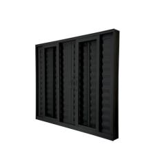 Janela Veneziana Abertura Central Premium 6 Folhas Vidro Liso 100x120c