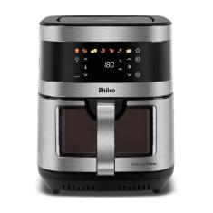 Air Fryer Philco PAF90C 9L 2000W Painel Digital Visor Glass Preto 110V