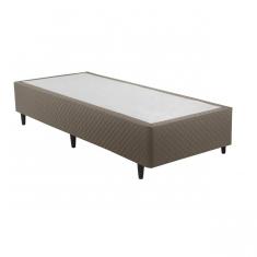 Base Cama Box Solteiro 88cmx188cmx39cm Barry Espresso Móveis Marrom