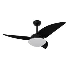 Ventilador de Teto Volare Preto Fosco Class Nero 3 Pás 220V
