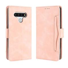 Capa com compartimento para cartão para LG Stylo 6, capa flip de couro para LG Stylo 6, capa magnética retrô para celular, capa carteira de telefone com compartimentos para cartões