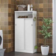 Armário Utilitário Multiuso 2 Portas Carraro - Branco