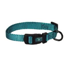 Coleira para cães Hamilton Adjustable Nylon Teal 7-12 polegadas