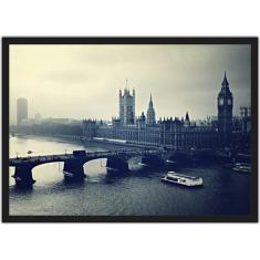 Quadro Decorativo Cidade Londres Decoração De Salas Com Moldura - Vita