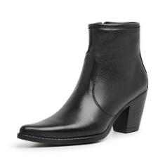 Bota Botina Country Feminina Top Franca Shoes Preto, 35