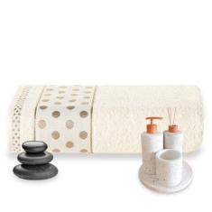 Toalha de Banho Petit Poá 100% Algodão Máxima Absorção - Bia Enxovais,