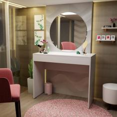 Mesa Escrivaninha Computador Notebook 900x420 Com 1 Gaveta - NetMobil,