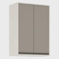 Armário Aéreo de Cozinha 60 cm 2 Portas de abrir 2 Prateleiras Linea Luciane Móveis