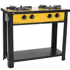 Fogão Profissional 2 Bocas Venâncio Linha Bravo Amarelo Br2bam
