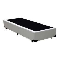 Cama Box Solteiro 88 Bello Box - Tecido Sintético Branco