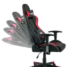 Cadeira Gamer MoobX Thunder Preto e Vermelho