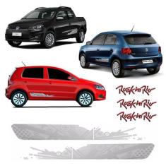 Kit Faixa Prata Gol Saveiro Fox Rock In Rio 2015 + Emblemas - SPORTINO