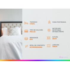 Colchão Casal Herval D65 Viena 138x188x25 Bege