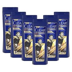 Kit 6 Shampoos Clear Men Anticaspa Limpeza Profunda 200ml