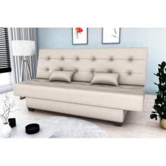 Sofá Cama Laila Corano Bege F290 - Matrix - LM DECOR