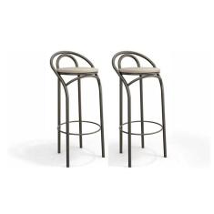 Kit 2 Banquetas Sala Jantar Dublin 1B706 2 Un Bronze/Nude 16 - Kappesberg