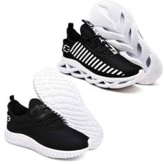 Tênis Esportivo Academia Para Treino - 2 Pares-Masculino