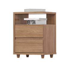 Mesa de Cabeceira Campeche 2 Gavetas Jequitibá