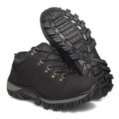 Tênis adventure cano baixo material ecológico palmilha gel, Preto, 39