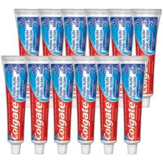 Kit Creme Dental Colgate Tripla Ação Hortelã 90g com 12 unidades