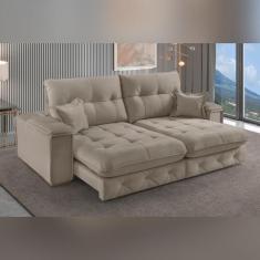 Sofá Retrátil Reclinável 290cm Istambul Yescasa