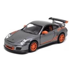 Coleção Miniatura Carro Porsche 911 GT3 RS Cinza Escala 1:36 - Kinsmar