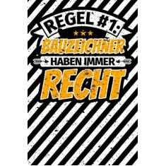 Notizbuch liniert: Bauzeichner Geschenke lustiger Spruch