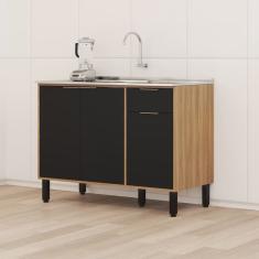 Balcão 120cm 3 Portas Thalita Moveis Sul