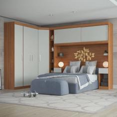 Conjunto para Quarto com Guarda Roupa Modular Gênova Plus