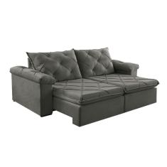Sofá Retrátil 2 Lugares 202cm Astor 2103 Cinza