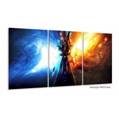 Quadro Decorativos Warcraft com 120x60 com 3 peças