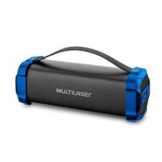 Bazooka Multilaser 50w Bluetooth Preto/Azul - SP350