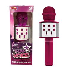 Microfone Infantil Star Voice Bluetooth Rosa - Zoop Toys