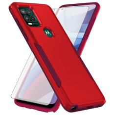 Asuwish Capa de telefone para Moto G Stylus 5G 2021 com película protetora de tela de vidro temperado e fina híbrida protetora de corpo inteiro acessórios para celular Motorola GStylus G5 XT2131DL