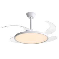 Ventilador de Teto Aliseu Lótus Branco Bivolt Com Controle Remoto