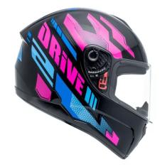Capacete Masculino Fly Drive 2 Hg Atitude Rosa Fechado