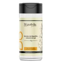 Kit 3X: Extrato De Baunilha Em Pó Natural Grativita 40G