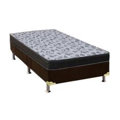 Cama Box Solteiro: Colchão Espuma D33 Ortobom /EP Anatômico Fort Tech 